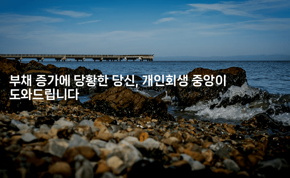 부채 증가에 당황한 당신, 개인회생 중앙이 도와드립니다-퀀트즈