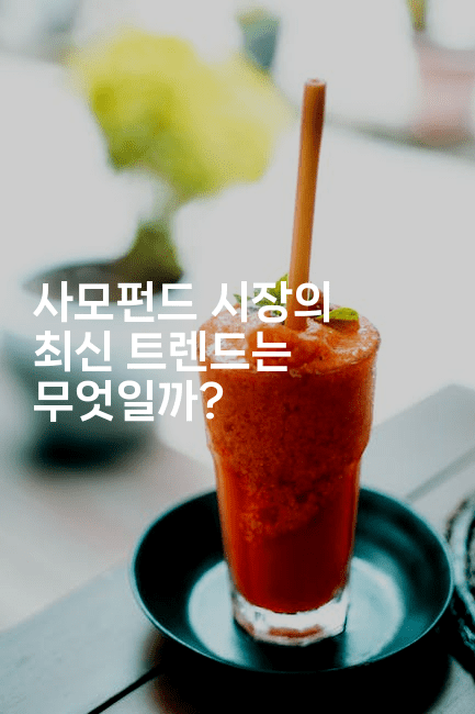 사모펀드 시장의 최신 트렌드는 무엇일까?