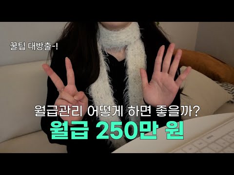 월급 250만원 직장인 현실적인 월급관리 방법 (지출, 저축, 투자 공부법까지)